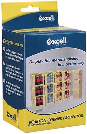 Excell Carton Flap Closure [for stacking] (HET-23721YL): Carton Flap Closure / 4-pack (Yellow)