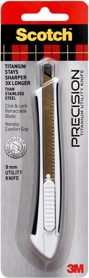Scotch Precision Titanium Utility Knife: 9 mm (Silver)