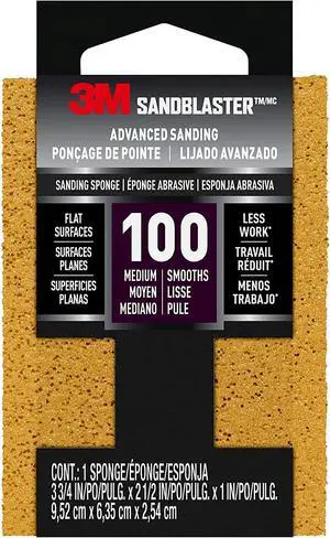 3M Sandblaster Advanced Sanding Sponge: 100-grit / medium  **Deal of the day *medium