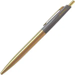 Anterique Brass Collection Ballpoint Pens [Ultra-Low Viscosity]: 5-7/8 in. (Cacao Gray) *fine / 0.5mm ball