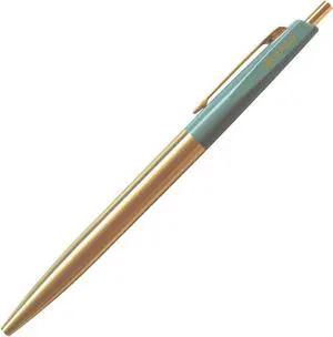 Anterique Brass Collection Ballpoint Pens [Ultra-Low Viscosity]: 5-7/8 in. (Sage Green) *fine / 0.5mm ball