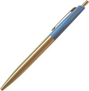Anterique Brass Collection Ballpoint Pens [Ultra-Low Viscosity]: 5-7/8 in. (Vermeer Blue) *fine / 0.5mm ball