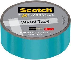 Scotch Expressions Iridescent Washi Tape: 0.59 in. x 393 in. (Iridescent Blue)