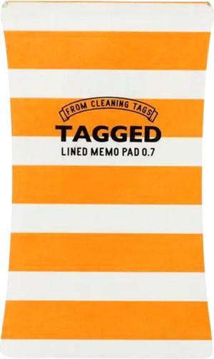 Tagged Outdoor Memo Pad: 3 in. x 5 in. (Orange Stripe)
