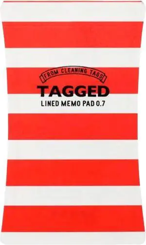 Tagged Outdoor Memo Pad: 3 in. x 5 in. (Red Stripe)