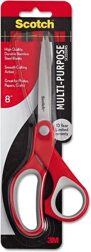 Scotch Multi-Purpose Scissors: 8-inch scissor / 1-pack (Yellow Handle / Designer Series)