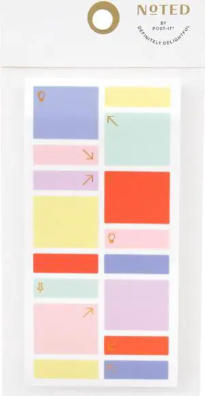 Post-it Noted Translucent Stickers: 48 stickers/pack (Assorted Colors)