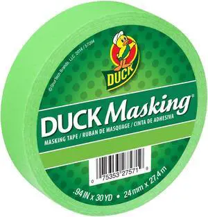 Duck Brand Color Masking Tape: 1 in. x 30 yds. (Light Green)