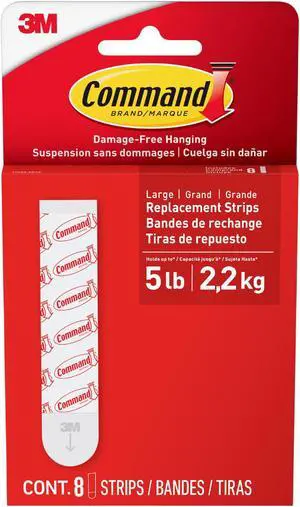 Command Large Refill Strips [Removable]: 8-pack (White) *8-pack