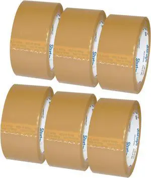 Shurtape Heavy-Duty Grade Packaging Tape (HP-500): 2 in. (48mm actual) x 55 yds. (Tan) *6-pack