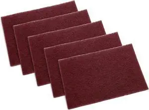 Scotch-Brite 7447B Pro Hand Pad [Very Fine]: 6 in. x 9 in. (Red) *5-pack