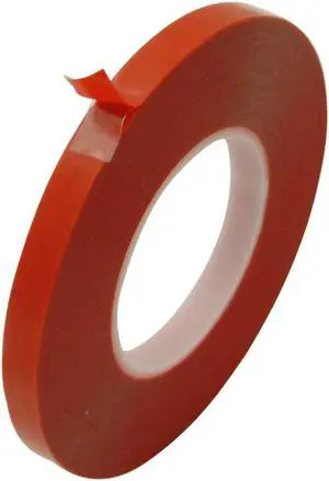 JVCC Ultra High Bond Double-Sided Tape [Clear Foamed Acrylic - 10 mil] (DC-UHB10FA-C): 3/8 in. x 36 yds. (Clear)