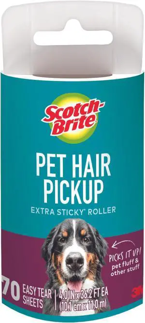 Scotch-Brite Pet Hair Pickup Lint Roller Refill: 4 in. width (Natural) *70 sheets