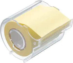 Yamato Memoc Recycled Sticky Note Dispenser: 2 in. x 33 ft. (Light Yellow)