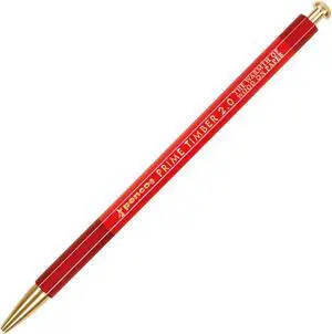 HIGHTIDE Penco Brass Prime Timber Pencil: v2.0 (Red) - OEM