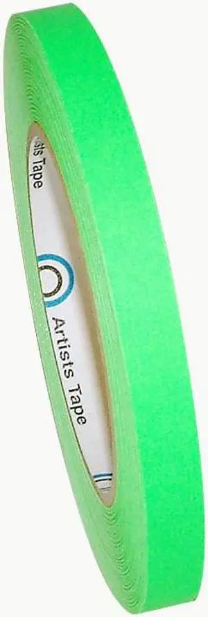 Pro Tapes Fluorescent Console Tape (PRO-Artist-Neon): 1/2 in. x 60 yds. (Fluorescent Green)