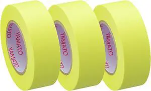 Yamato TapenFusen Pocket Size Sticky Note Refills: with 0.6 in. x 33 ft. roll / 3-pack (Fluorescent Lemon)