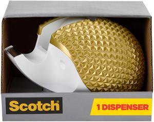 Scotch Gold Hedgehog Desktop Tape Dispenser: 3/4 in. x 300 in. (Gold)