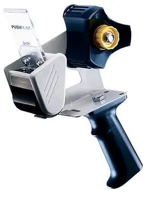 Excell Carton Sealing Tape Dispenser [Retractable Blade Push-Flap] (RT-8): 2 in. width (Blue/Grey)