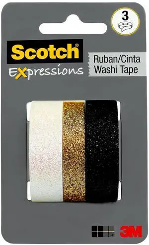 Scotch Expressions Glitter Tape [3-Pack]: 3-pack / Assorted (3 colors)