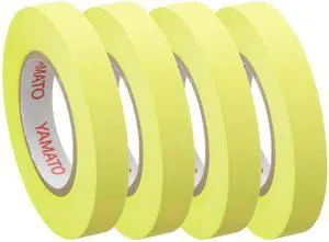 Yamato Memoc Ultra-Slim Sticky Note Refills: 1 in. x 33 ft. (Fluorescent Yellow) *4-rolls
