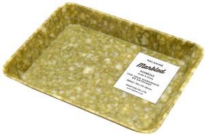 HIGHTIDE Melamine Marbled Desk Tray: desk tray small / 6 in. x 4-1/2 in. x 1 in. (Mustard Yellow)