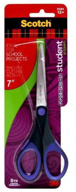 Scotch Precision Student Scissors: 7-inch scissor (Purple)