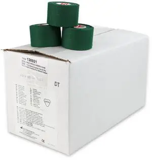 Mueller MTape TeamPak Non-Elastic Athletic Tape [Irregular Rolls]: 1-1/2 in. x 30 ft. (Green) *32-rolls