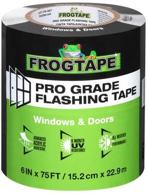 FrogTape Pro Grade Flashing Tape (FSL 055): 6 in. x 75 ft. (Black)
