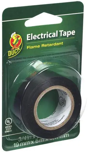 Duck Brand Electrical Tape [7 mils thick]: 3/4 in. x 20 ft. (Black)