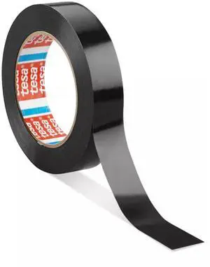 tesa PVC Packaging Tape (60404): 1 in. x 72 yds. (Black)
