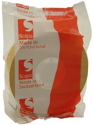 Scapa ATG Tape [Acid Neutral] (T002): 3/4 in. x 60 yds. (Clear Adhesive on Yellow Liner)