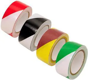 JVCC Hazard Warning Tape [6 mils thick] (HZ-8): 2 in. (48mm actual) x 36 yds. / Assorted (4 patterns) *4-pack