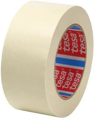 tesa Fine Crepe Paper Masking Tape (4316 PV3): 2 in. (48mm actual) x 60 yds. (Chamois)
