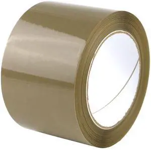 FindTape Carton Sealing Packing Tape (BOPP-R2M): 3 in. (72mm actual) x 110 yds. (Tan)