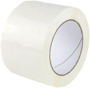 FindTape Carton Sealing Packing Tape (BOPP-R2M): 3 in. (72mm actual) x 110 yds. (White)