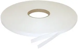 FindTape Polyethylene Foam Tape [Double-Sided, Closed Cell, 1/16 inch thick] (DSFOAM-PE116): 1/2 in. x 36 yds. x 1/16 in. thick (White)