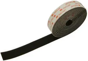 3M Dual Lock Type 400 Reclosable Fastener [Black / Acrylic Adhesive] (SJ3551): 1 in. x 15 ft. (Black)