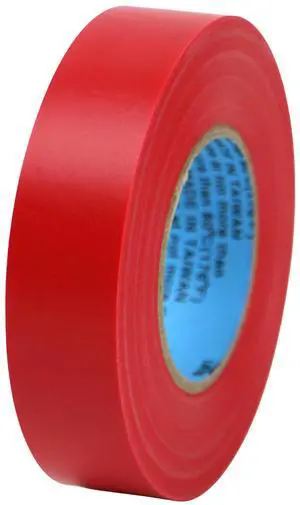 FindTape Wonder Professional Grade Vinyl Insulating Tape [7 mils thick]: 3/4 in. x 66 ft. (Red)