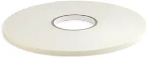 JVCC Polyethylene Foam Tape [Double-Sided, Closed Cell, 1/8 inch thick] (DC-PEF12A): 3/8 in. x 18 yds. x 1/8 in. thick (White)