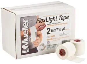Mueller FlexLight Spatting Tape: 2 in. x 7-1/2 yds. (White) *24-pack