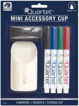 Quartet  Mini Accessory Cup [Dry-Erase Kit]: Mini Accessory Cup (Classic Colors)