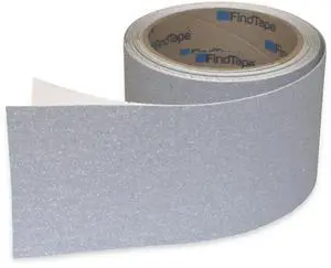 FindTape AST-35 Premium Anti-Slip Non-Skid Tape [Colors, 60 grit]: 3 in. x 10 ft. (Grey)