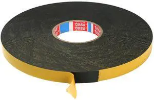 tesa Polyethylene Foam Tape [Double-Sided, 1/16 inch thick] (62936): 3/4 in. x 82 ft. x 1/16 in. thick (Black)