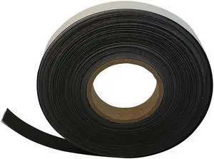 FindTape Receptive Steel Tape [Adhesive-Backed / Attracts Magnets] (MGRS): 1 in. x 100 ft. (Black) *indoor-grade