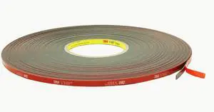 3M VHB Tape  [45 mil / heavy duty mounting] (5952): 1/4 in. x 36 yds. (Black)