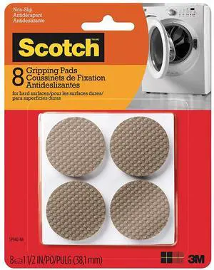 Scotch Gripping Pads: 1-1/2 inch diameter / 8-pack (Brown)