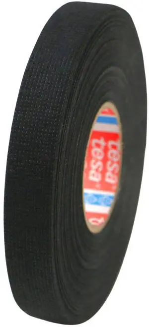 tesa PET Fleece Wire Harness Tape (51618): 5/8 in. x 82 ft. (Black)