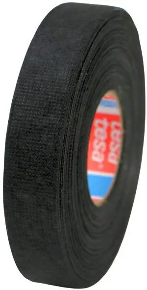 tesa PET Fleece Wire Harness Tape (51618): 3/4 in. x 82 ft. (Black)