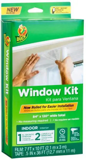 Duck Brand Rolled Window Insulation Kit: 84 in. x 120 in. (Clear)